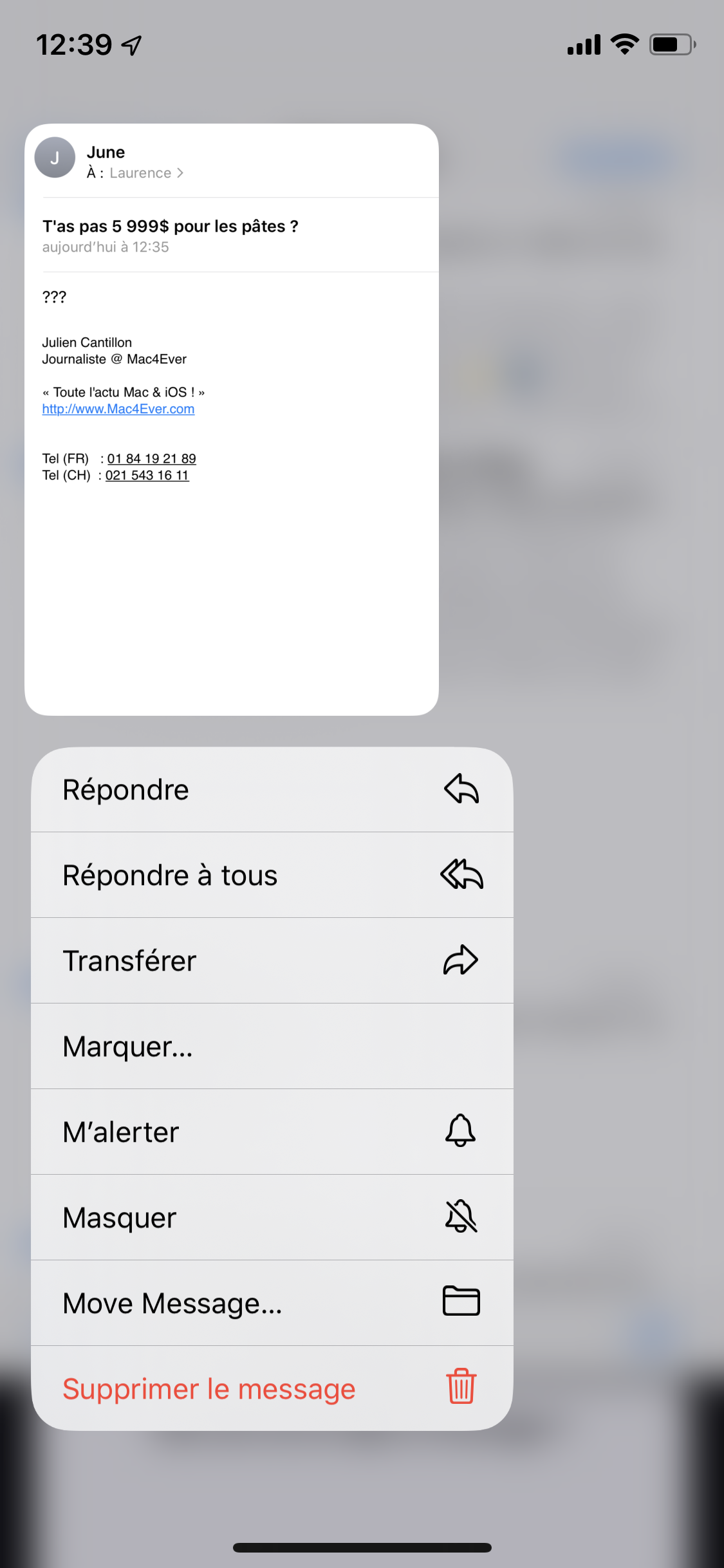 iOS13 / iPadOS 13: les petits changements (bien pratiques) de Mail