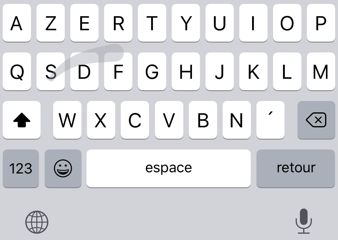 Le clavier d'iOS 13 se met au "swipe", glisser pour écrire