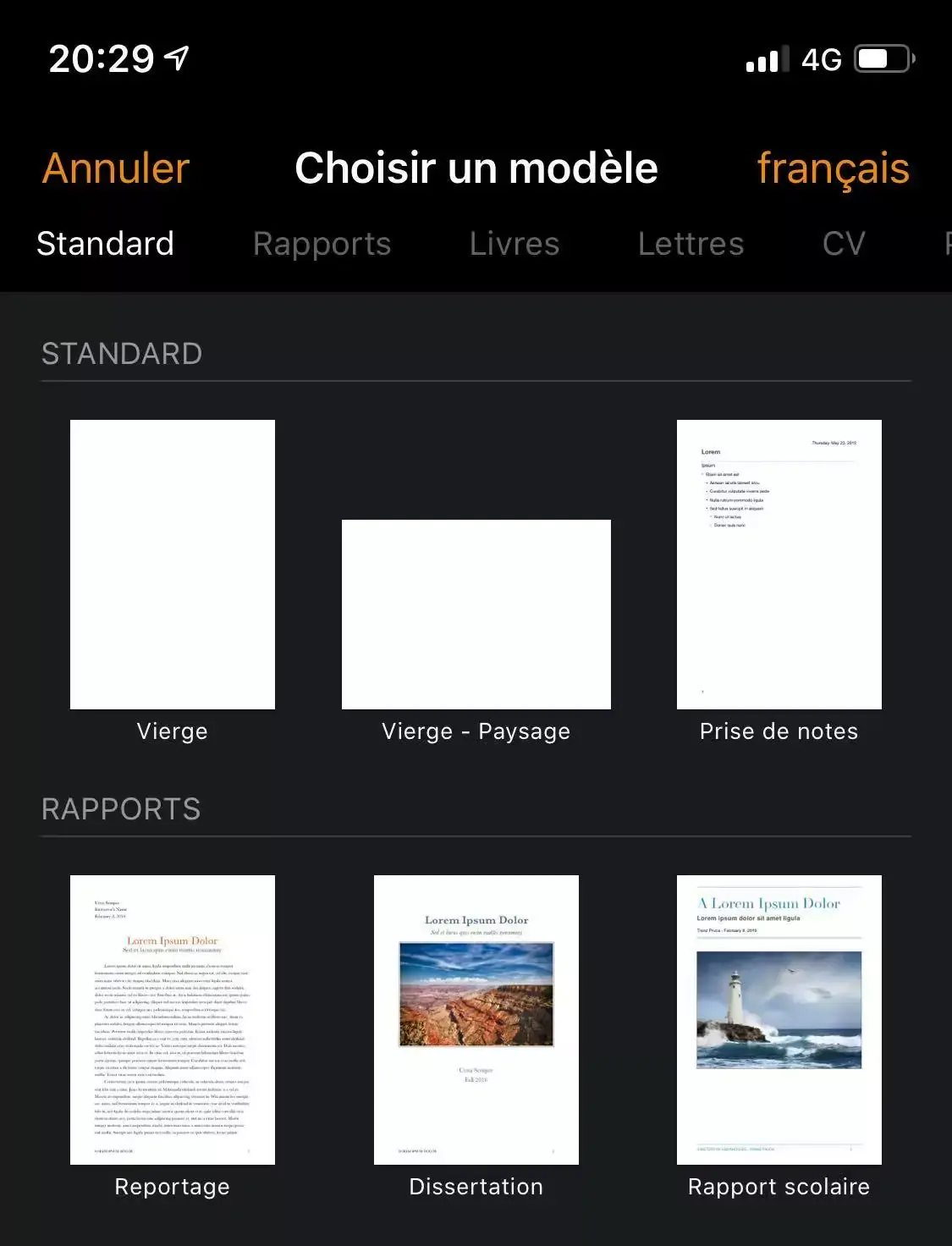 iWork se met à iOS13, iPadOS13, macOS (mode sombre, gestes, Split View, accessibilité...)