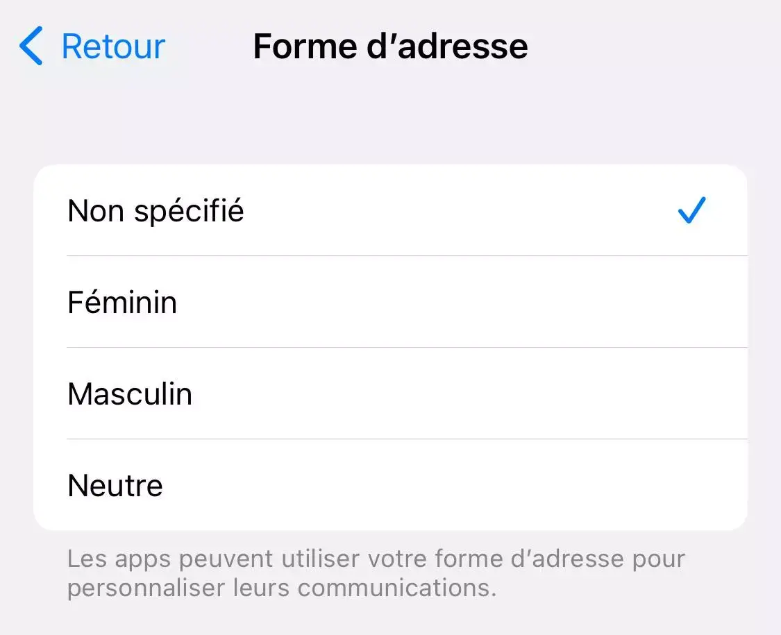 iOS 16 va proposer une communication non-genrée avec son iPhone