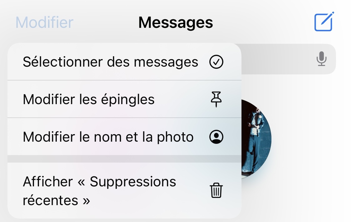 iOS 16 introduit une nouvelle section "Suppressions récentes" dans Message !