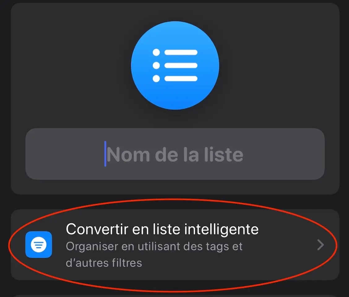 iOS 15 : des listes intelligentes pour Rappels