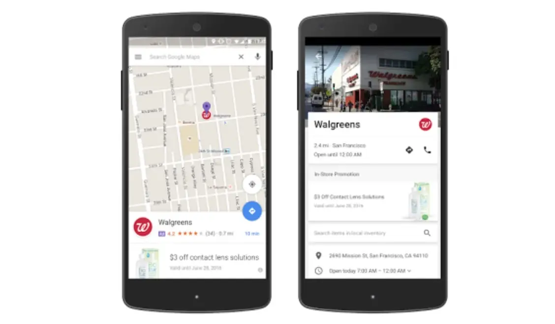 Des épingles sponsorisées bientôt à l'essai sur Google Maps