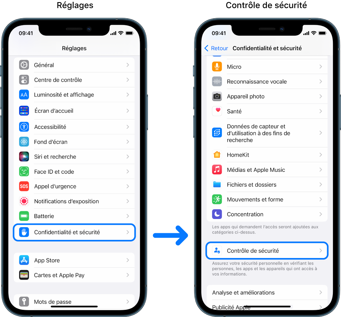 iPhone : comment utiliser Contrôle de sécurité 