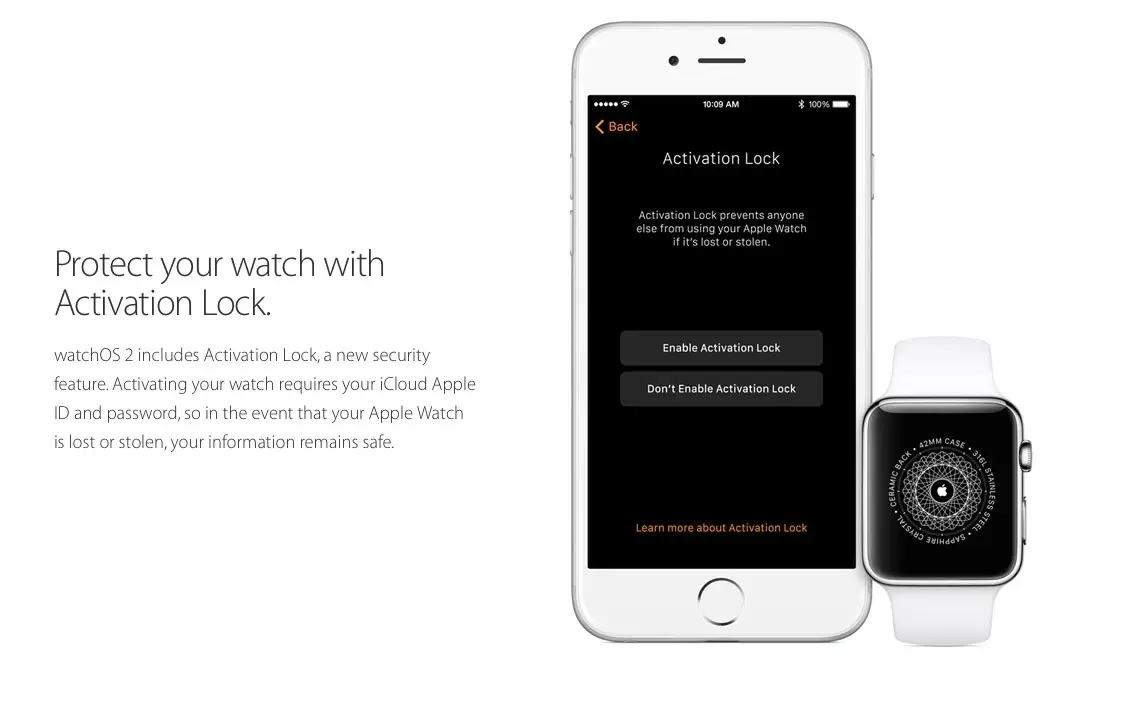 La protection "Activation Lock" de l'Apple Watch arrivera avec watchOS 2