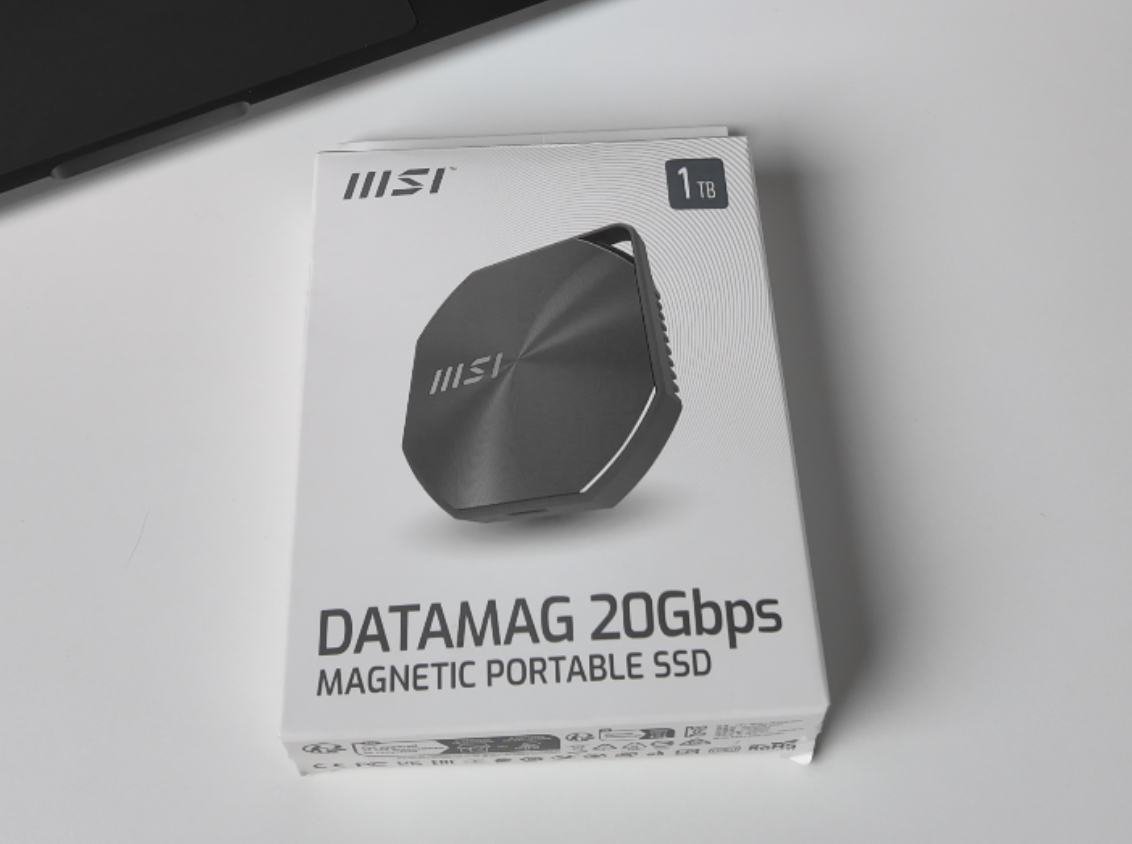 Petit test du SSD MagSafe/USBC pour iPhone, le MSI Datamag 20Gbps