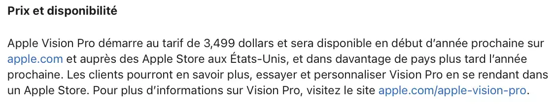 Apple espère vendre des millions de Vision Pro !