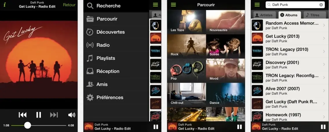 Spotify iOS "pleure à tous les mariages" et devient optimisé iOS 7