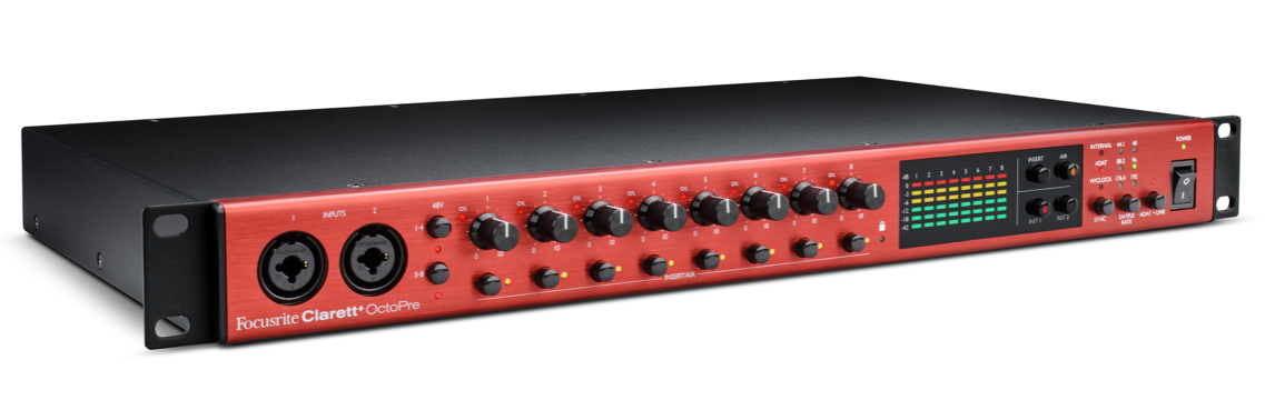 Focusrite présente le préamplificateur Clarett+ OctoPre