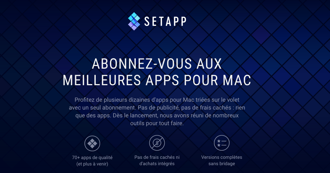 MacPaw : SetApp parle français ! (78 apps en illimité pour 10 $ par mois)