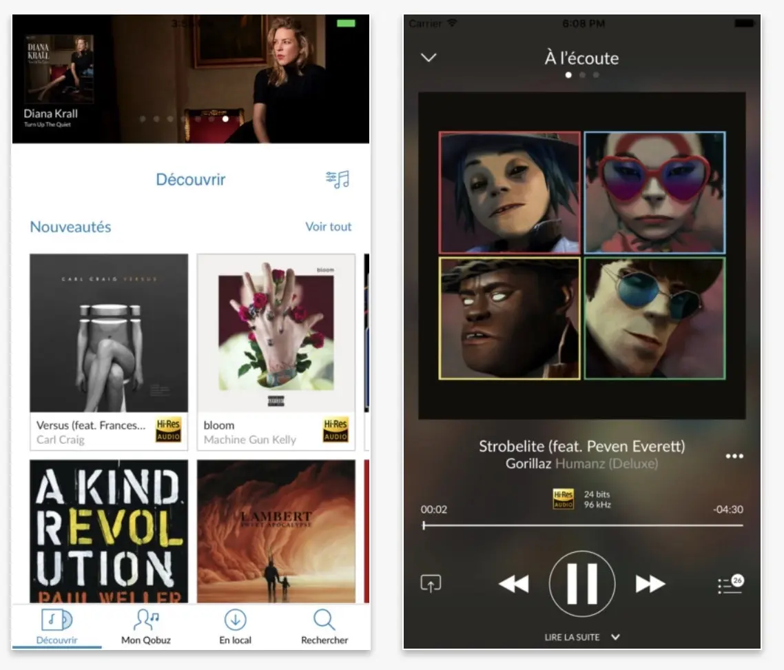 Qobuz 4 (pour iOS) revoit totalement sa copie et propose le "Sublime+ 24-Bit"