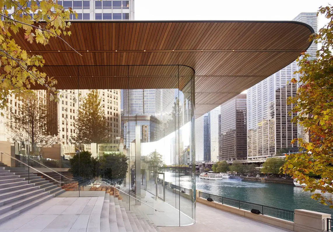 Des (superbes) photos de l'Apple Store de Chigago sous la prose de Jony Ive