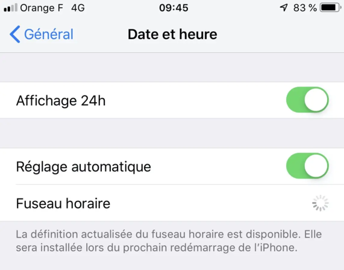 Le changement d'heure ne s'est pas produit sur tous les iPhone  (+ sondage)