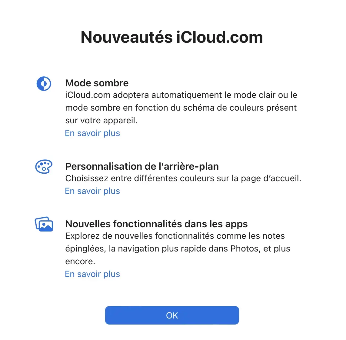 Toutes les nouveautés d’iCloud.com !