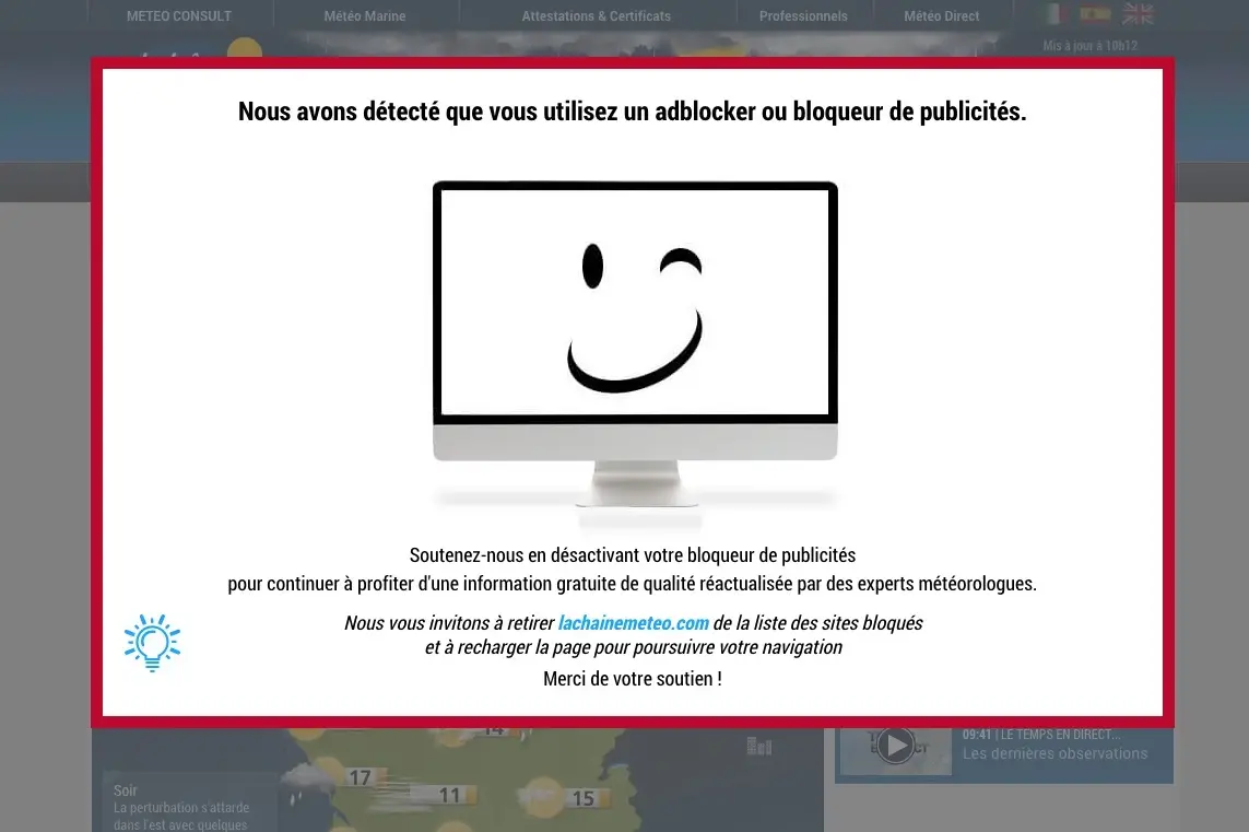 Les utilisateurs d'AdBlock à leur tour bloqués sur un grand nombre de sites internet