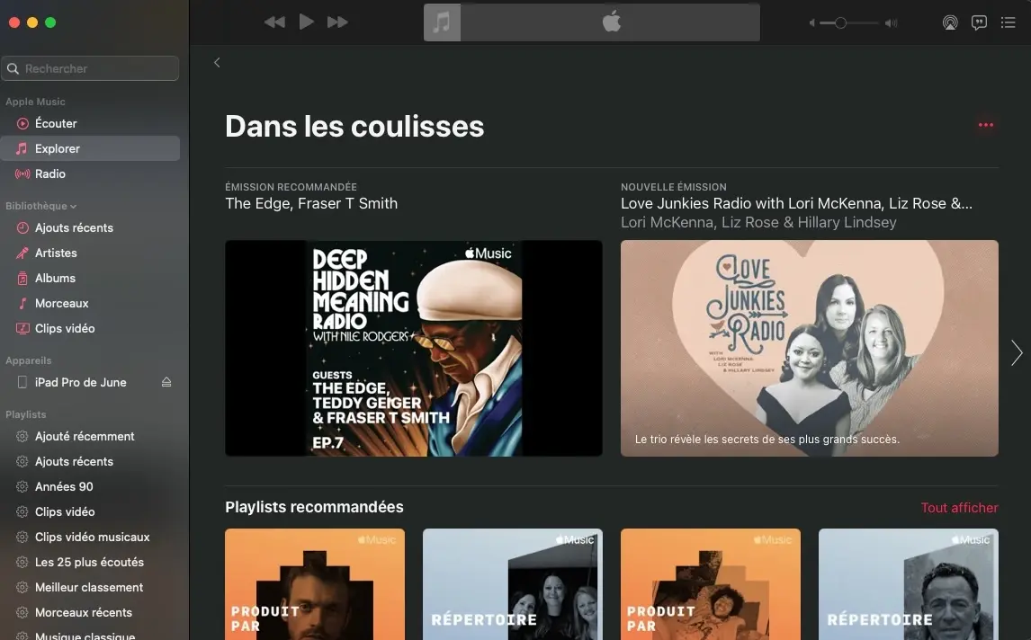 Dans les coulisses : Apple Music met en avant les musiciens et auteurs-compositeurs