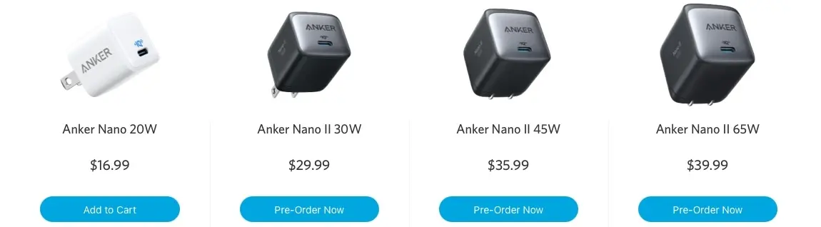 Des chargeurs USB-C 30/45/65W encore plus compacts chez Anker (vidéo)