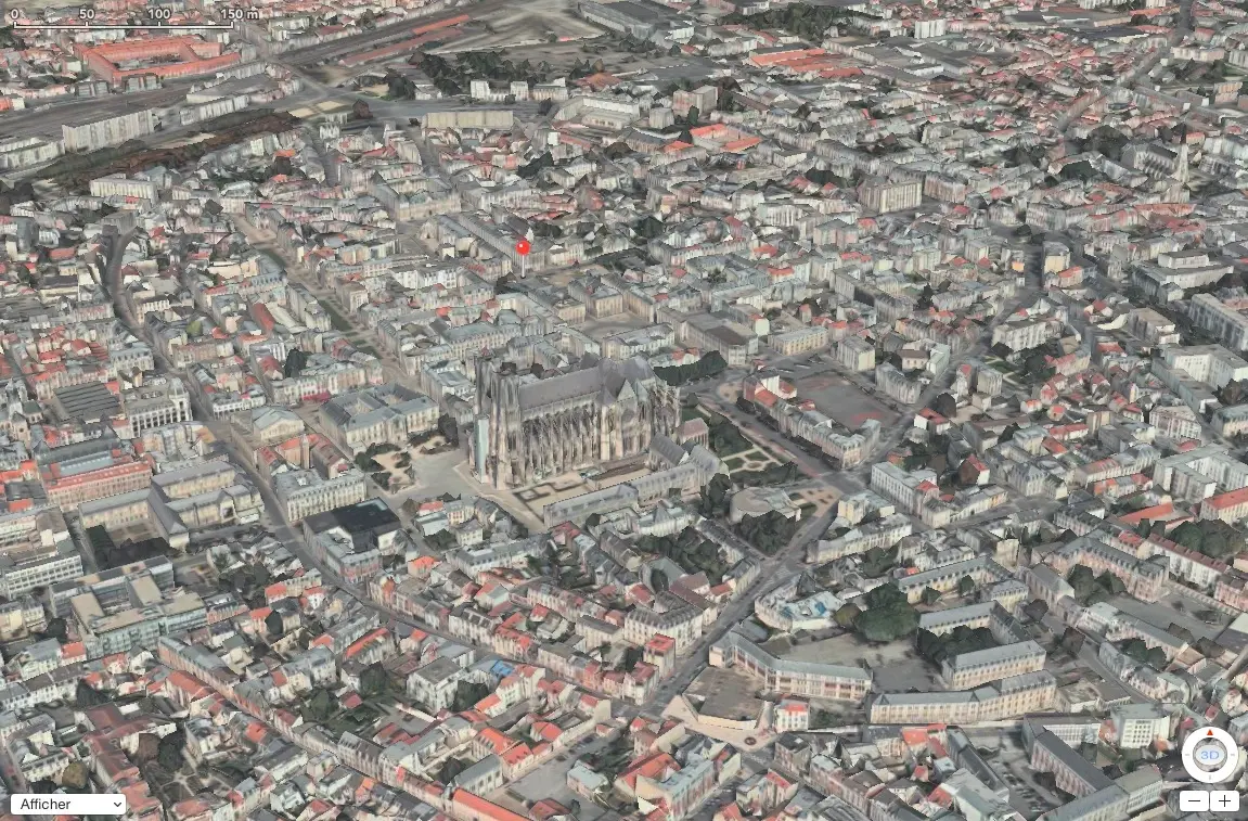 L'image du jour : Reims apparait en 3D dans Plans / FlyOver