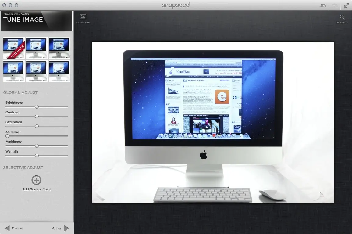 Google tue Snapseed Mac et PC, et tuera Google Reader