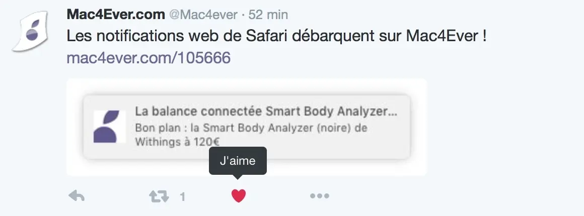 Les "j'aime" débarquent sur Twitter !