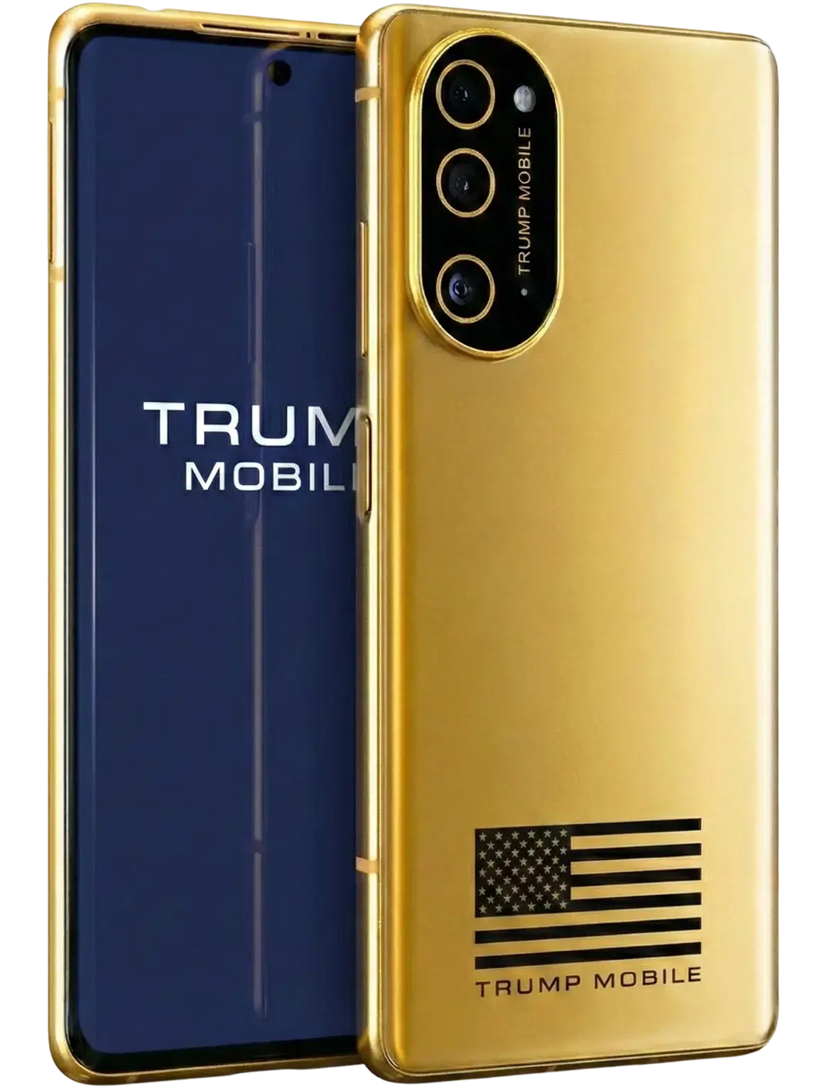Le smartphone dor&eacute; de Donald Trump arrive enfin (avec des visuels officiels)
