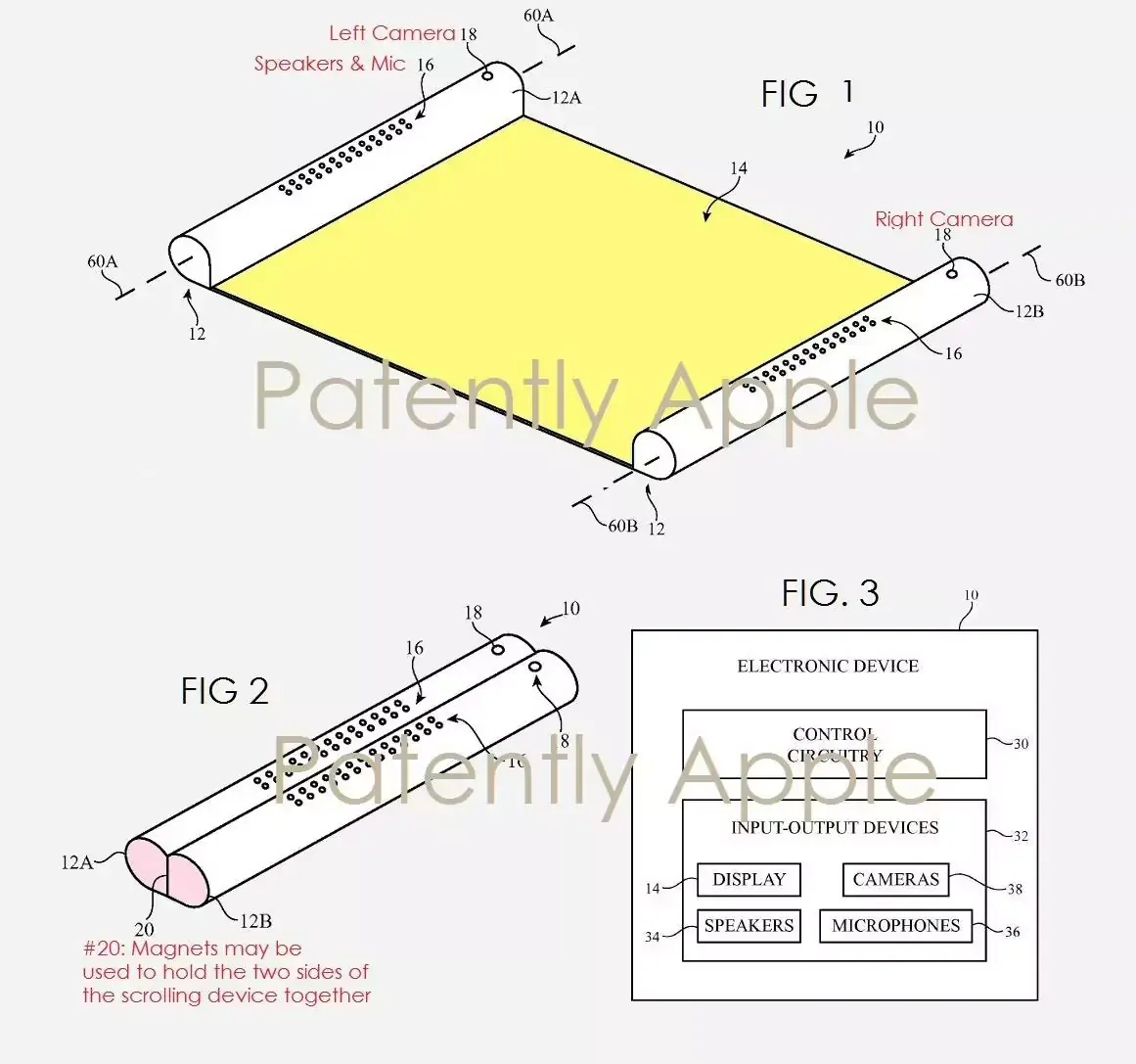 Le brevet du jour : l'iPhone à dérouler ?