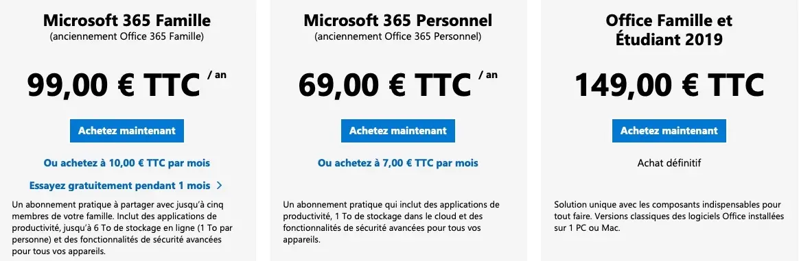 Microsoft 365 est disponible dès aujourd'hui, et remplace les offres Office 365