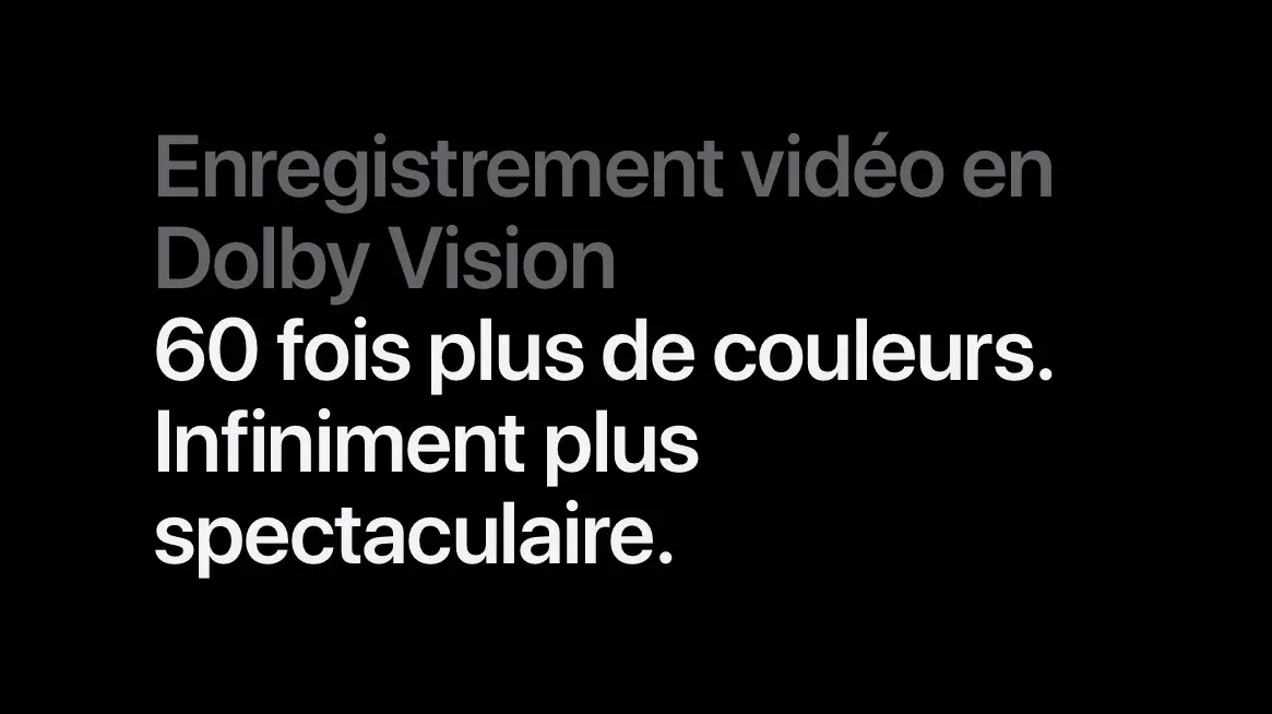 Quels appareils iOS/iPadOS pour enregistrer/éditer du contenu 10 bits HDR Dolby Vision