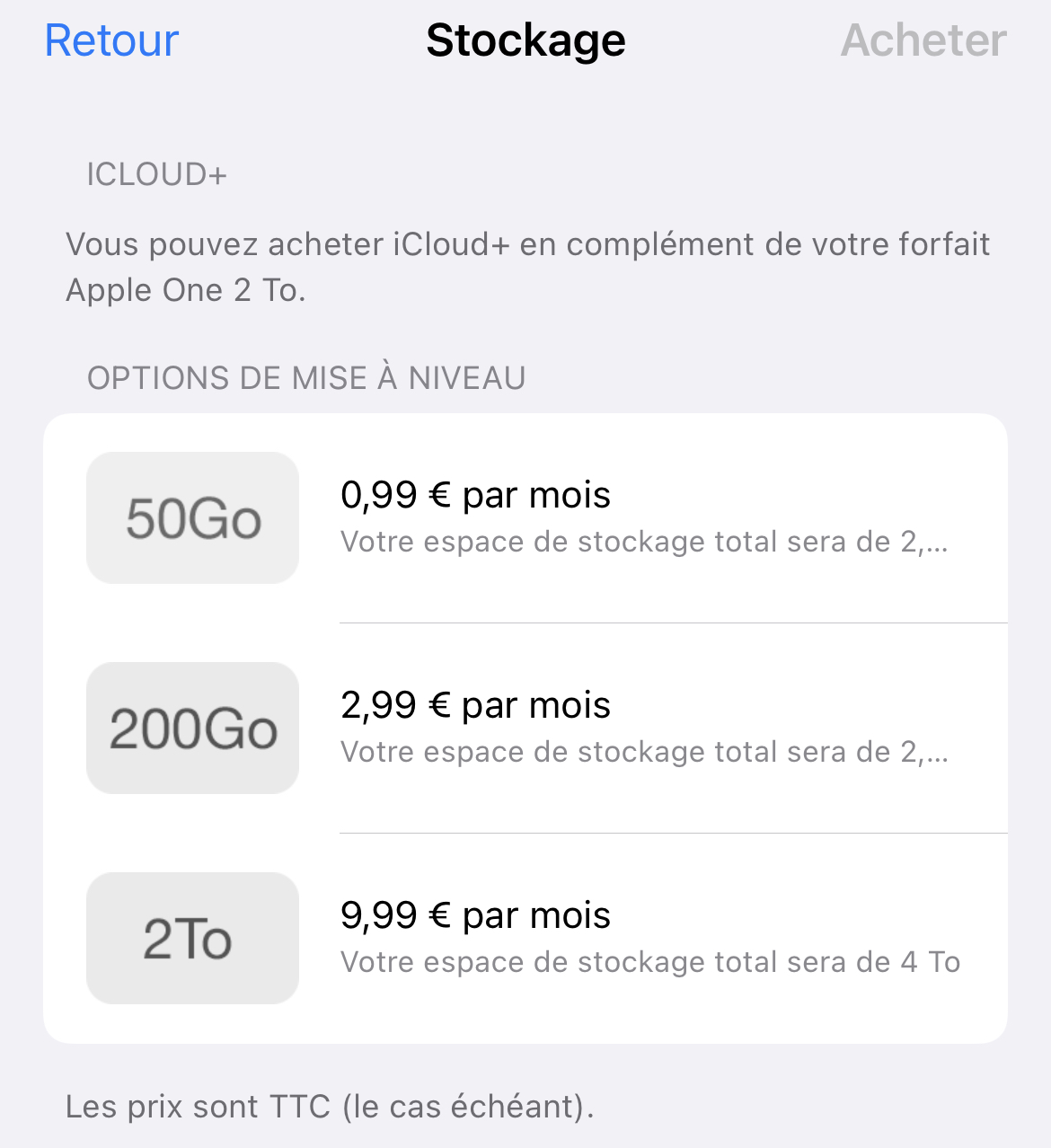 Apple One Premium est cumulable avec iCloud+ à 2 To (soit 4 To au total)