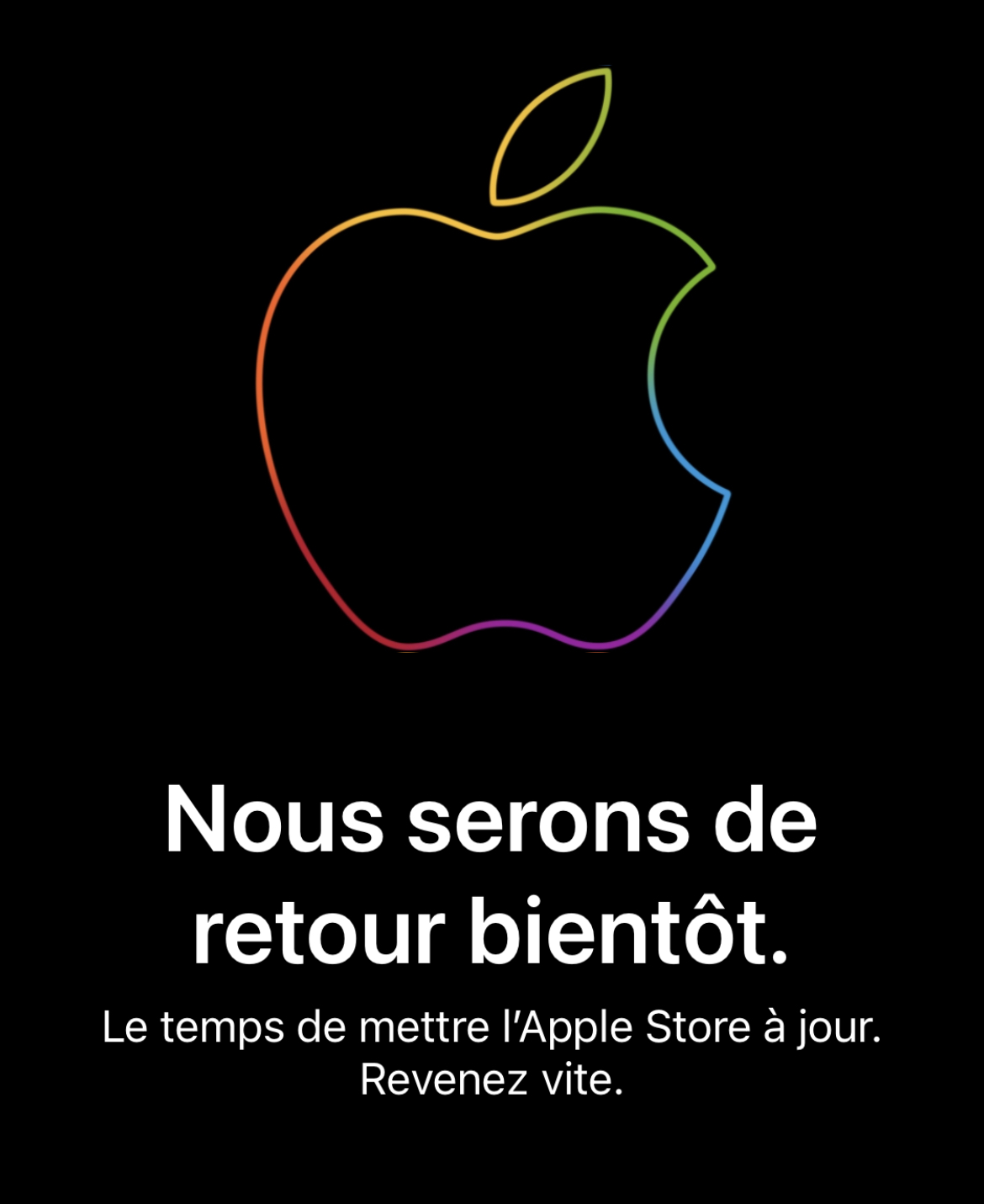 L’Apple Store est fermé !