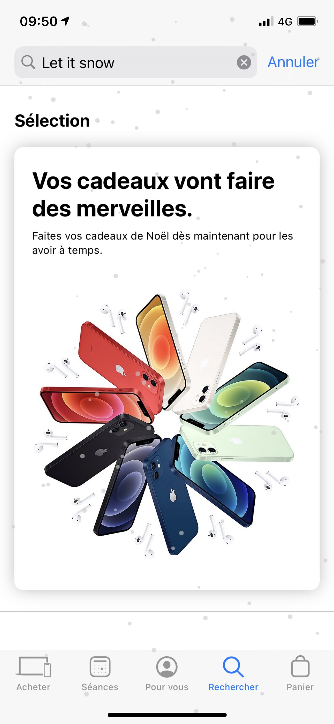 Tiens, un Easter Egg sur l'app Apple Store