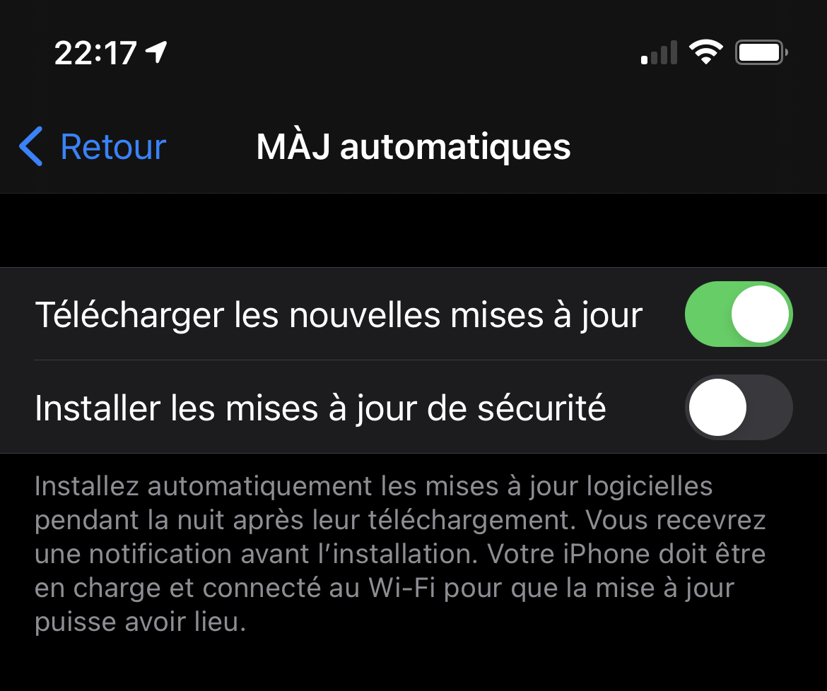 iOS 14.5 : des correctifs de sécurité distribués séparément des mises à jour système