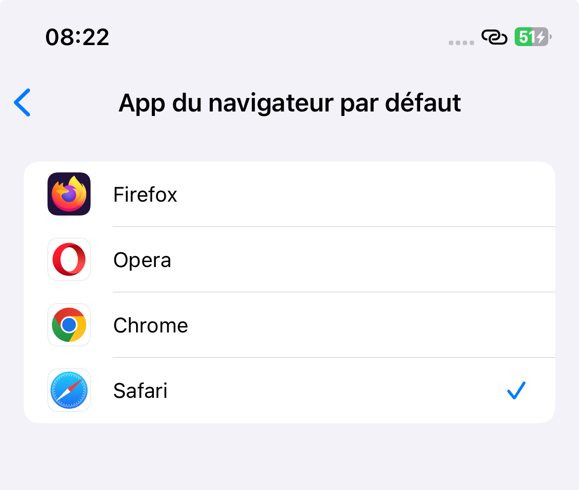 iOS 17.4 permet de changer son navigateur par défaut dès l'installation