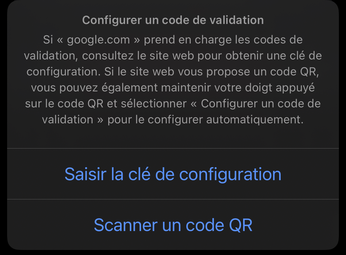 iOS/iPadOS 15 et macOS Monterey intègrent un générateur de code 2FA