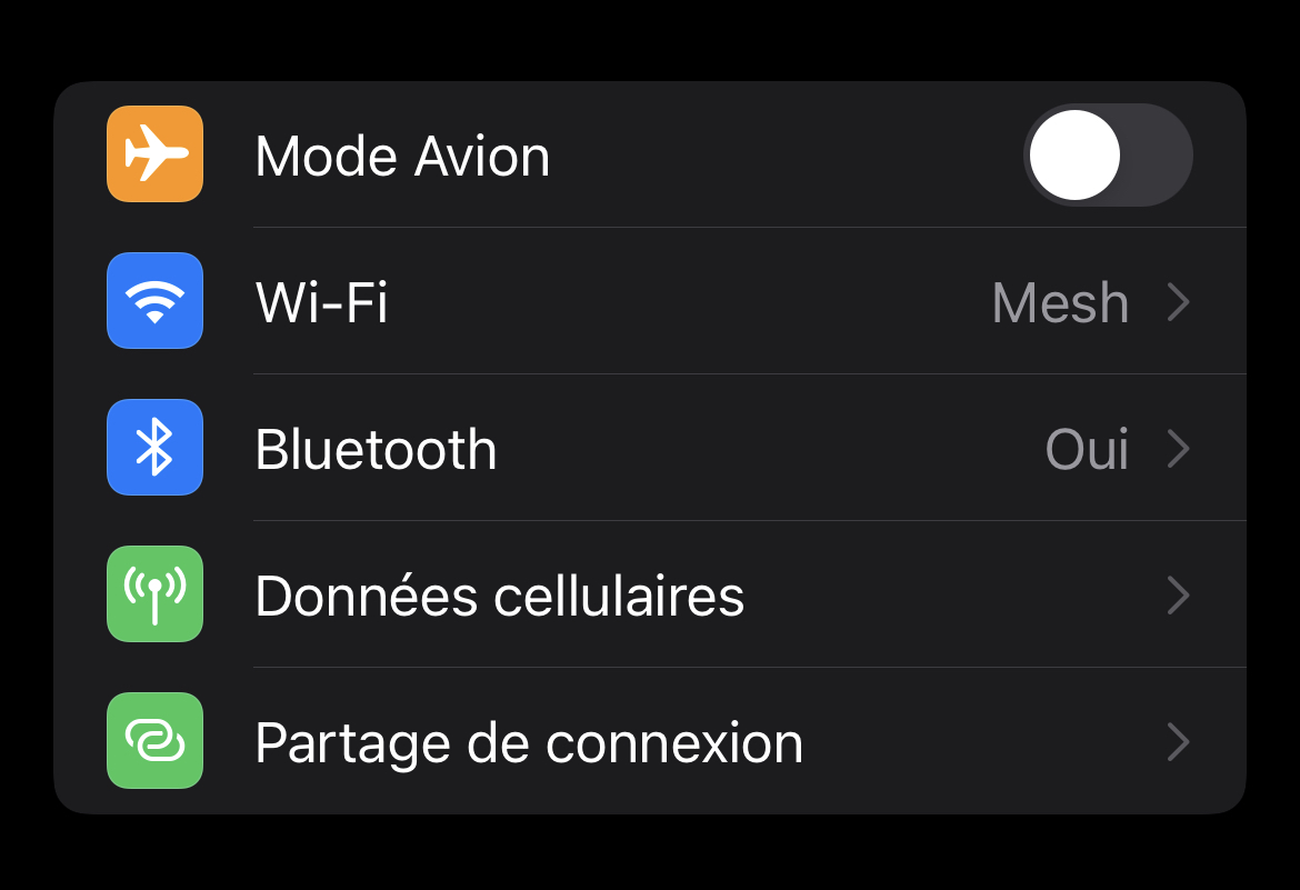 iOS 15 : le partage de connexion passe au WPA3