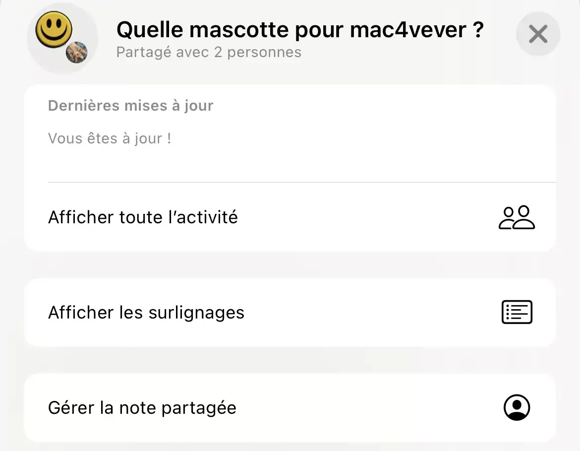 iOS-iPadOS 15 : les nouveautés de Notes (notes partagées, note rapide, notification...)