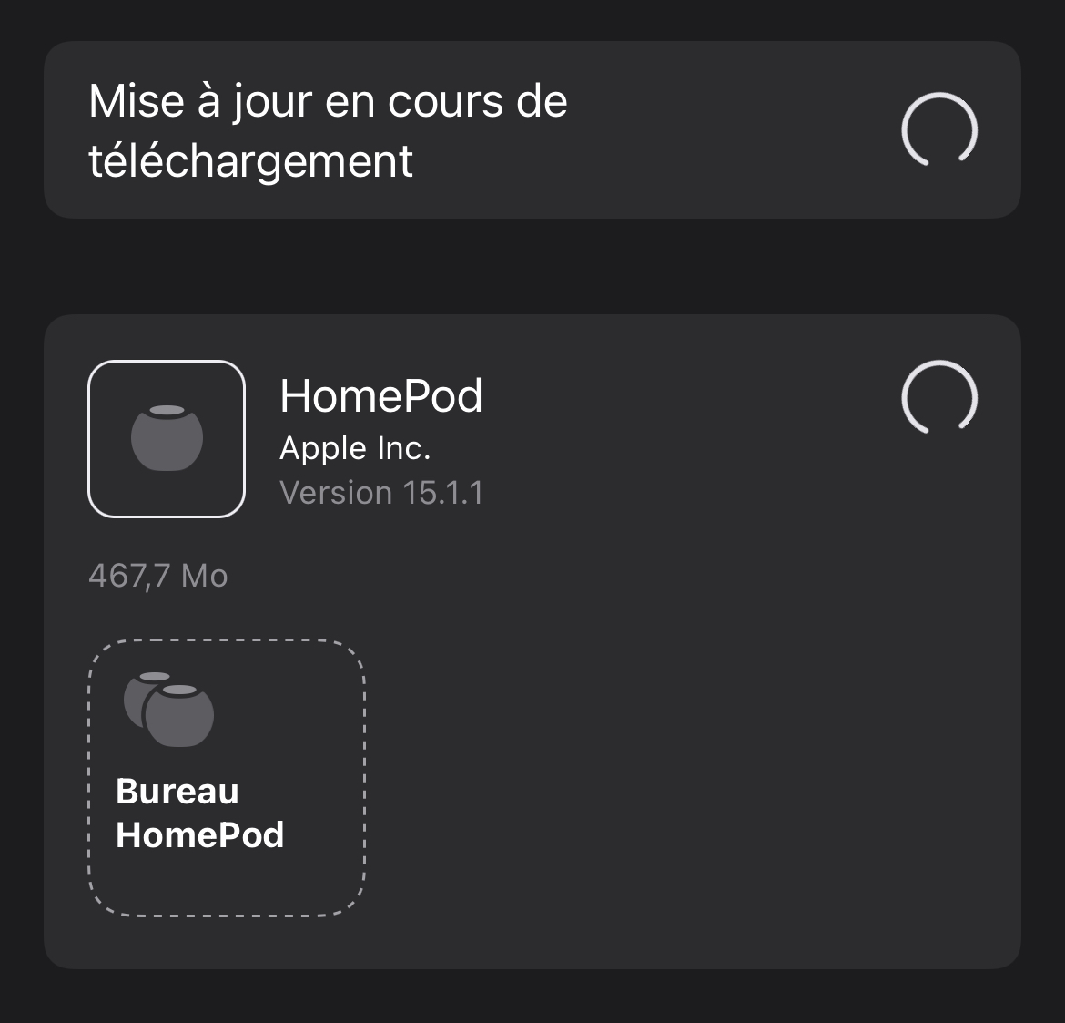 Apple déploie la mise à jour 15.1.1 pour les HomePod/HomePod mini (correctif pour la lecture des podcasts)