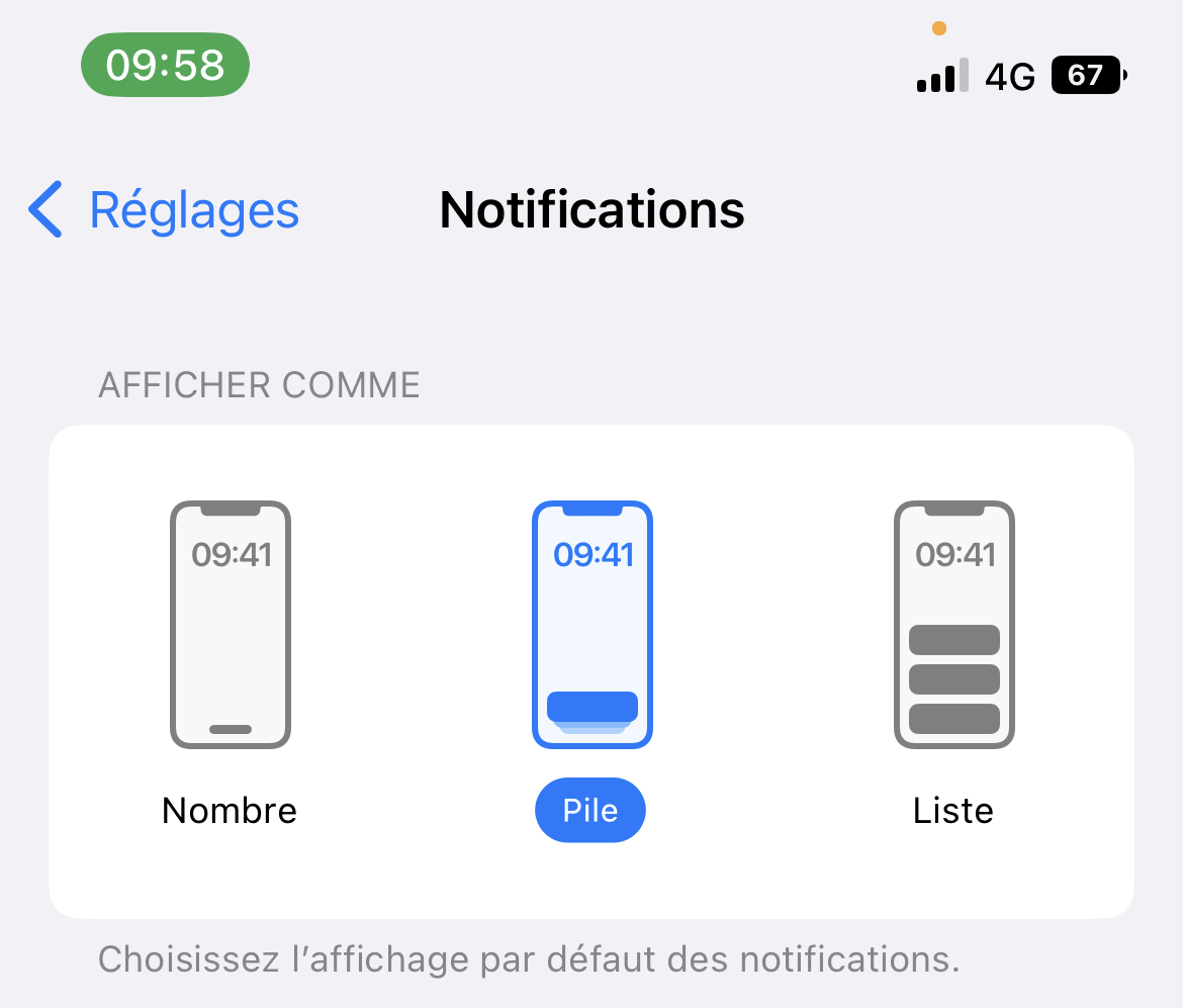 iOS 16.2 : les nouvelles notifications ne sont plus cachées dans le centre de notifications