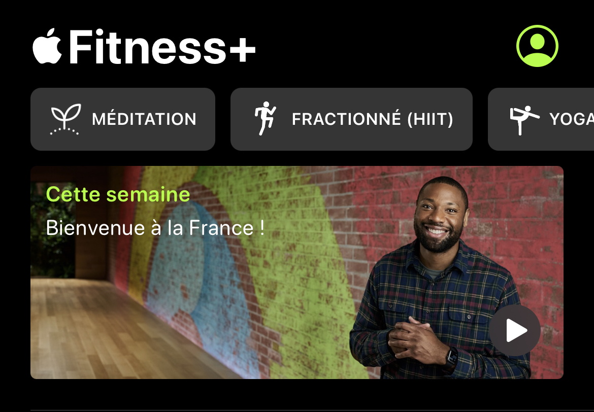 Fitness+ se déploie lentement en France ce soir…