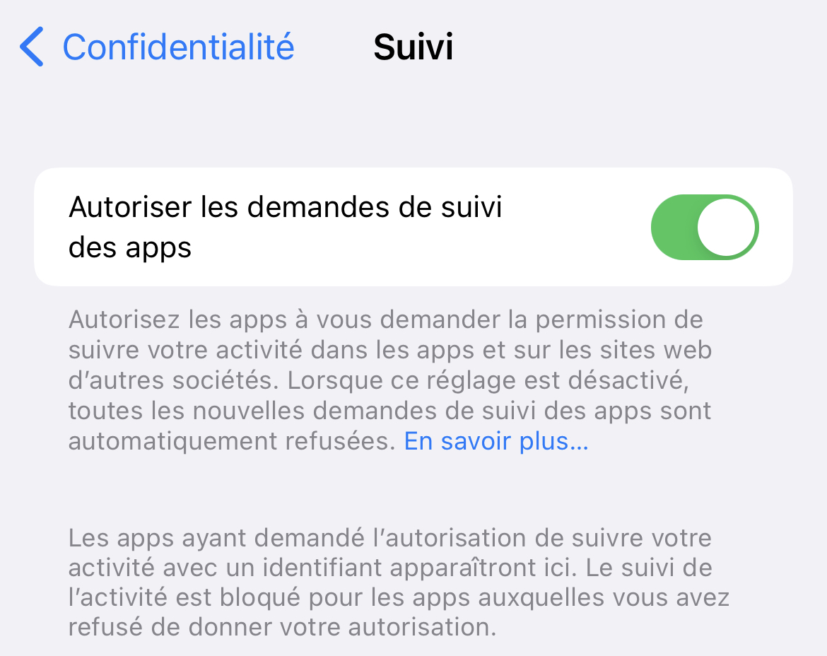 iOS : certaines apps arrivent à passer outre la transparence du suivi (ATT)