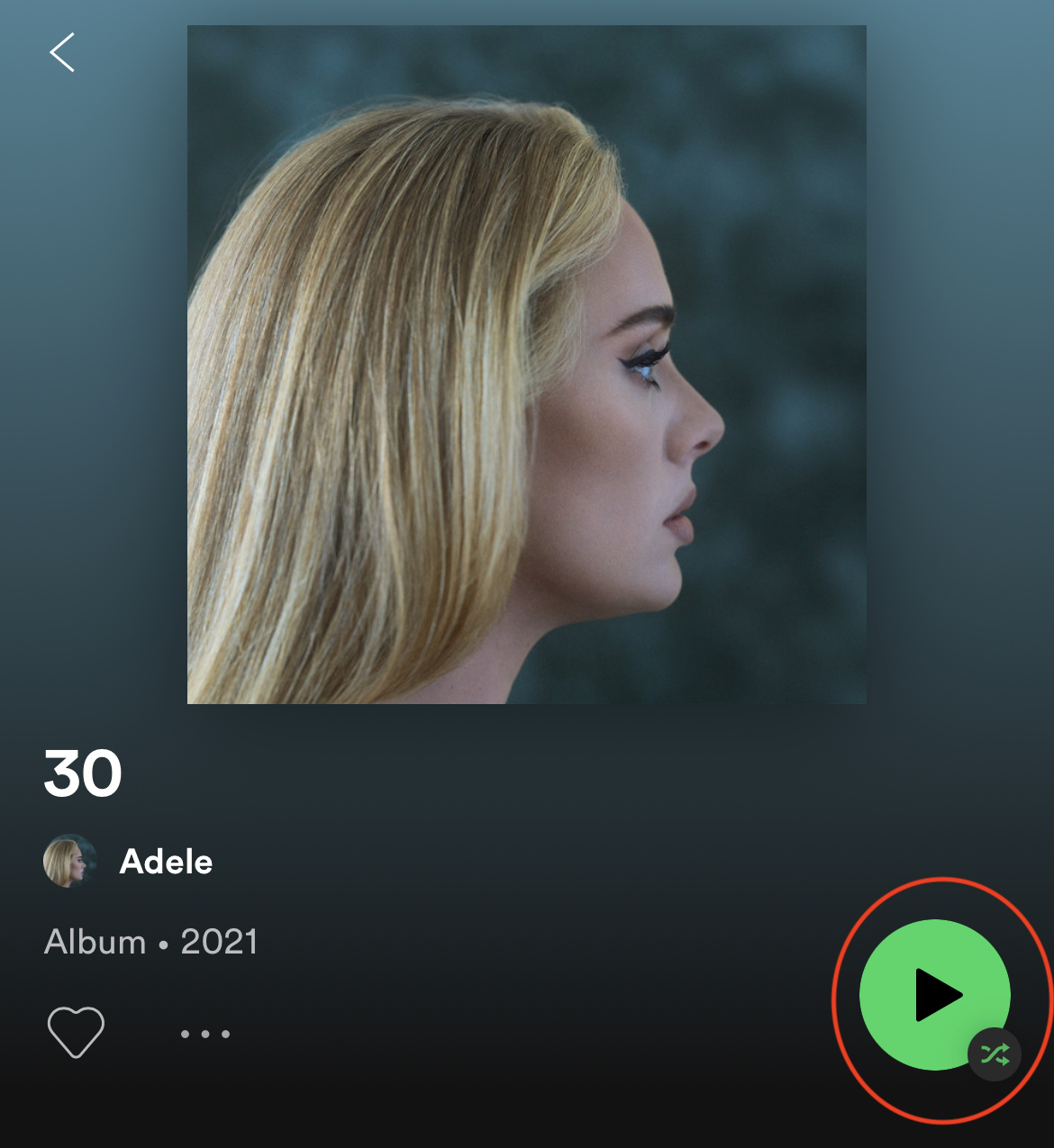 Adele obtient le retrait du mode aléatoire par défaut pour la lecture d'albums (pour les abonnés Premium)