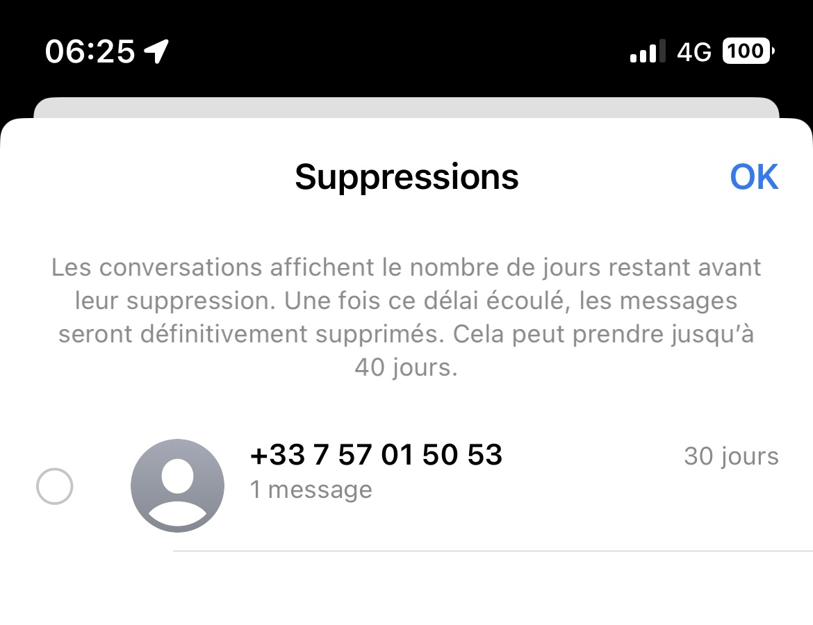 iOS 16 introduit une nouvelle section "Suppressions récentes" dans Messages !