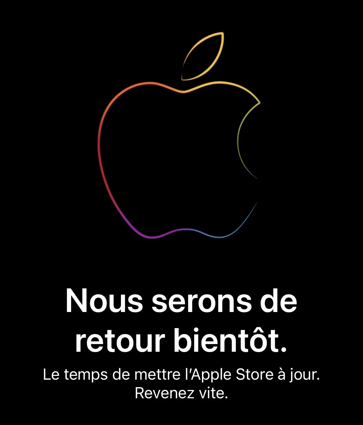 L’Apple Store en ligne a fermé ses portes [màj : il a rouvert avec une surprise]