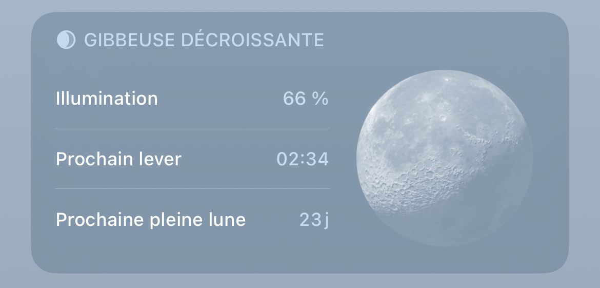 module météo iOS 17