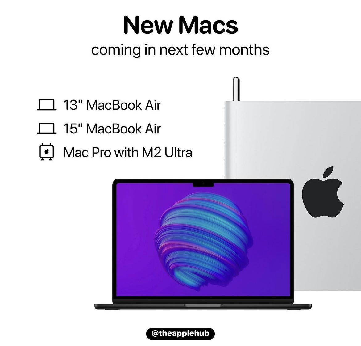 Un iMac M3 24" d’ici fin 2023 ? Des MacBook Air 13/15" M3 pour l’été  ?