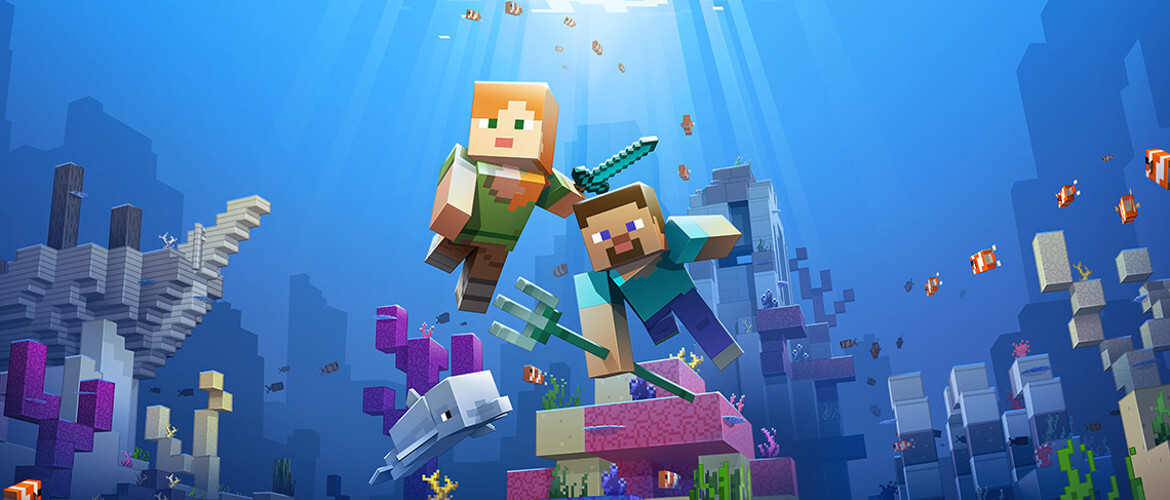 Minecraft complète sa mise à jour aquatique sur iPhone et iPad