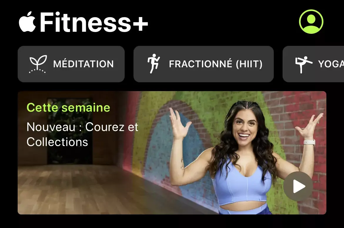 Fitness+ lance de nouvelles sessions pour faire du sport ! (Courez, Marchez, Collections)