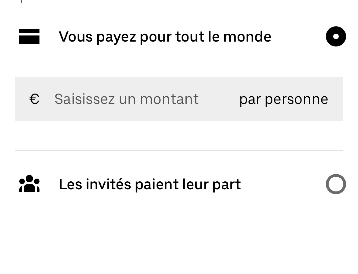 L'App Uber Eats permet désormais de partager la note