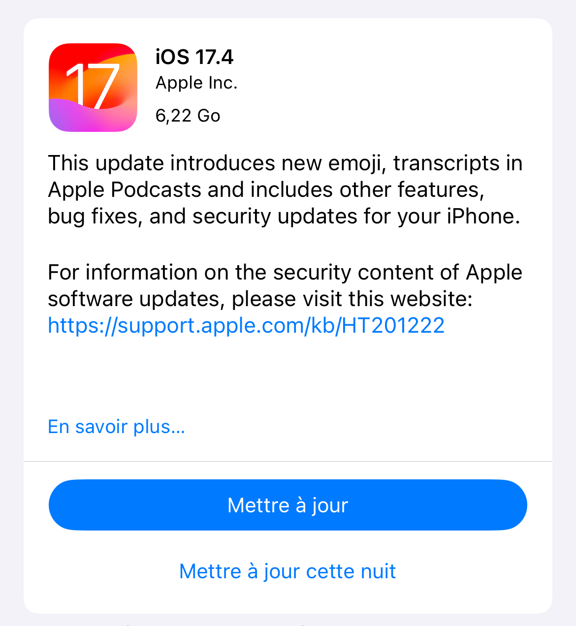 Quels sont les bugs corrigés par iOS 17.4 ?