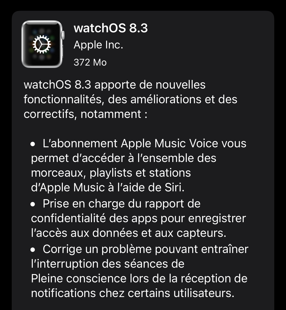 Apple déploie les versions finales d'iOS/iPadOS/tvOS 15.2 et watchOS 8.3 pour tous les utilisateurs